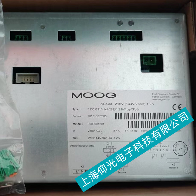 德國(guó)穆格MOOG電源維修AC400 E230G216所有故障